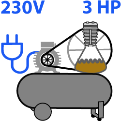 Compresor de aire 50 litros - Ofertas AgriEuro 2024