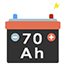 Gratis: Batería de 70 Ah (70 amperios)