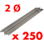 ¡Paquete de 250 electrodos AWS de 2.0 mm gratis!