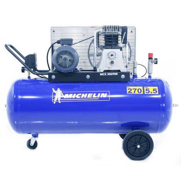 Michelin MCX 300 598 - Compresor de aire eléctrico de correa - Motor 5.5 HP - 270 l en venta