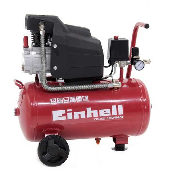 Einhell TC-AC 190/24/8 - Compresor de aire eléctrico con ruedas - Motor 2 HP - 24 l en venta