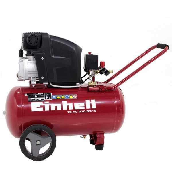 Einhell TE-AC 270/50/10 - Compresor de aire eléctrico con ruedas - Motor 2.5 HP - 50 l aire comprimido en venta