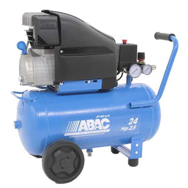 Abac Pole Position PRO L25P - Compresor de aire eléctrico con ruedas - motor 2,5 HP - 24 l en venta
