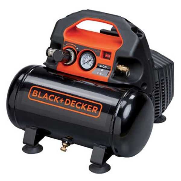 Black & Decker BD 55/6 - Compresor de aire compacto portátil - Motor 0.5 HP - 6 l en venta