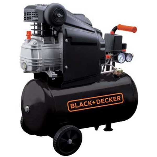 Black & Decker BD 205 24 - Compresor de aire eléctrico compacto - Motor 2 HP - 24 l en venta