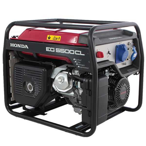 Generador eléctrico 5 kW monofásico Honda EG 5500 CL - Motor GX390