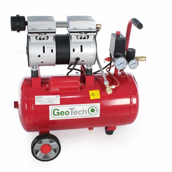 GeoTech S-AC 24.8.10 - Compresor de aire eléctrico silencioso 24 l sin aceite - Motor 1 hp en venta