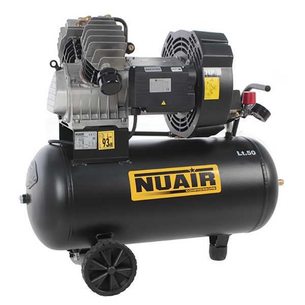 Nuair GVM/50 - Compresor de aire eléctrico - Con ruedas cabezal V motor 3 HP - 50 l en venta