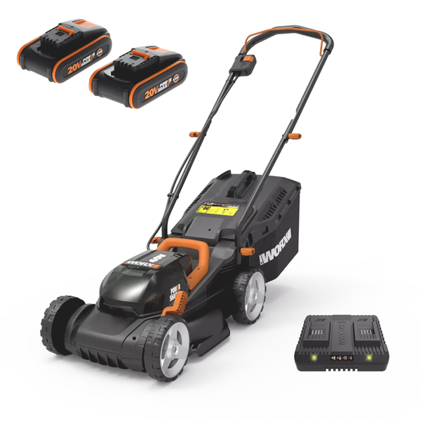 Worx WG779E - Cortacésped de batería - 2x20V/2,5Ah - Corte 34 cm en venta