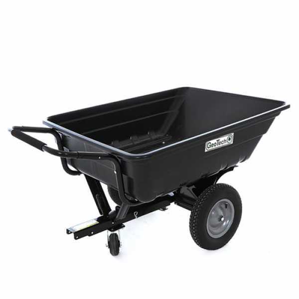 Remolque para tractor cortacésped GeoTech TC3080PL - remolque con cuba de plástico - 121x93(h 29 cm)
