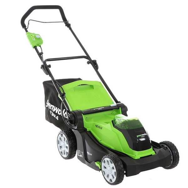 Greenworks G40LM41 - Cortacésped eléctrico de batería - cm 41 - Batería 40V 4 Ah
