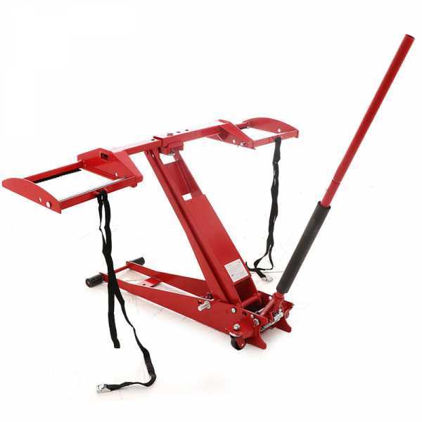 Elevador profesional para tractores cortacésped, plataforma elevadora - capacidad 800 Kg