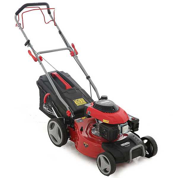 Cortacésped autopropulsado de gasolina GeoTech Pro S46-140BG - 2en1: recogida + salida trasera