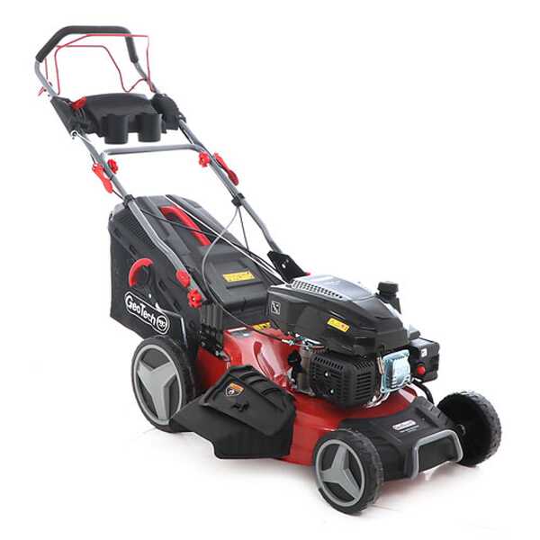 Cortacésped autopropulsado GeoTech PRO S53-225 BMSGW 224cc, 4 en 1, cuchilla de 53 cm