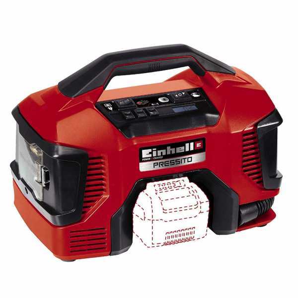Einhell Pressito TE-AC 18/11 - Compresor de batería compacto, portátil - BATERÍA Y CARGADOR NO INCLUÍDOS en venta