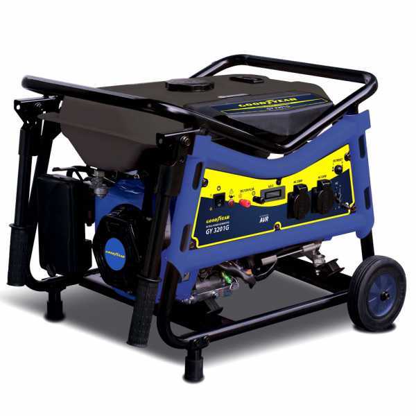Generador eléctrico AVR 2.7 kW monofásico GoodYear GY 3201G de ruedas
