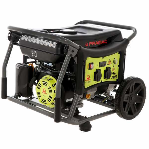 Pramac WX3200 - Generador de corriente con ruedas 2.85 kW - Continua 2.45 kW Monofásica