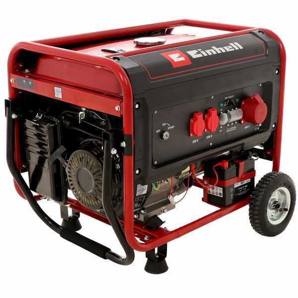 Generador eléctrico Einhell TC-PG 55/E5 3,6 kW trifásico a gasolina 4T - Con ruedas