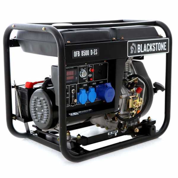 BlackStone OFB 8500 D-ES - Generador de corriente diésel con AVR 6.3 kW - Continua 6.0 kW Monofásica
