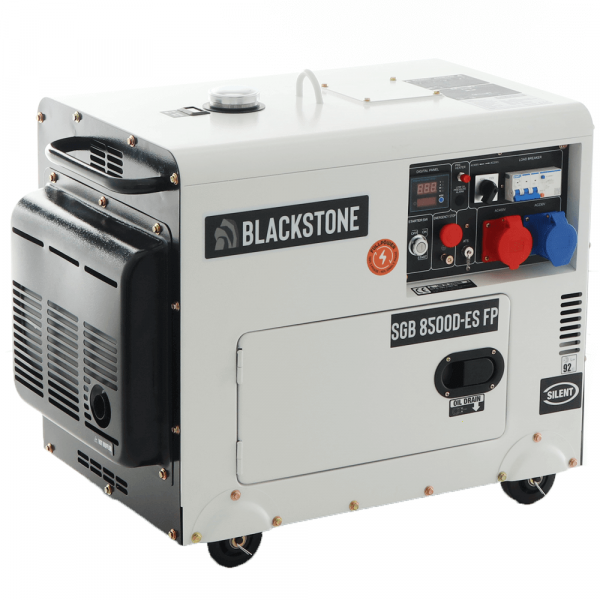 Blackstone SGB 8500 D-ES FP - Generador de corriente diésel silencioso con AVR 6.3 kW - Continua 6 kW Full-Power en venta