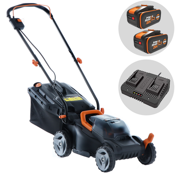 Worx WG779E.1 Cortacésped eléctrico de batería - 2X20V 4 Ah