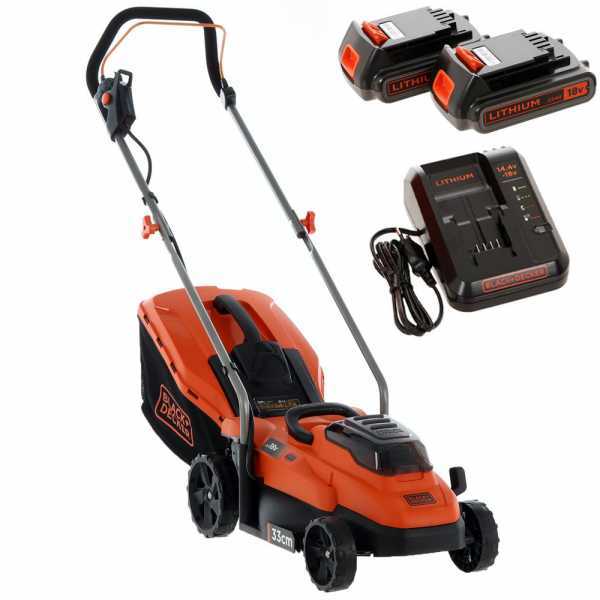 Cortacésped eléctrico de batería Black & Decker BCMW3318L2-QW - 36 V 2.5 Ah