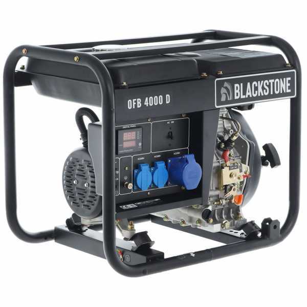 BlackStone OFB 4000 D - Generador de corriente diésel con AVR 3.1 kW - Continua 2.8 kW Monofásica