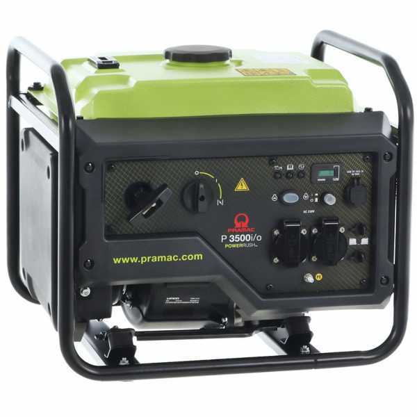 Pramac P3500I/O - Generador de corriente inverter a gasolina 3.3 kW - Continua 3 kW Monofásica