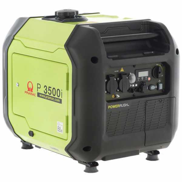 Pramac P3500I - Generador de corriente inverter a gasolina silencioso 3.3 kW - Continua 3 kW monofásica
