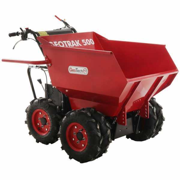 Carretilla de motor GeoTech GEOTRAK 500 - Cajón dumper 500Kg - 6 ruedas motrices en venta