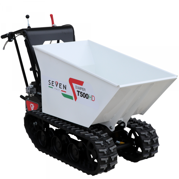 Carretilla de orugas con motor Seven Italy T500HD GX - caja dumper hidráulica - capacidad 500 kg