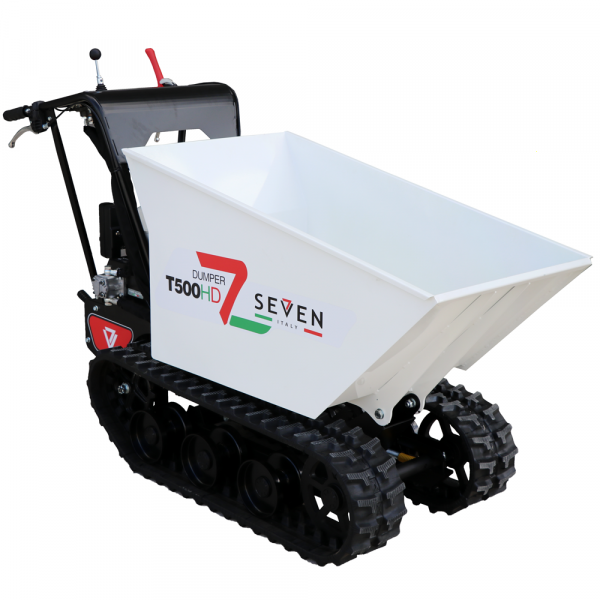 Carretilla de orugas Seven Italy T500HD GX-E - caja dumper - arranque eléctrico - capacidad 500 kg hidráulico