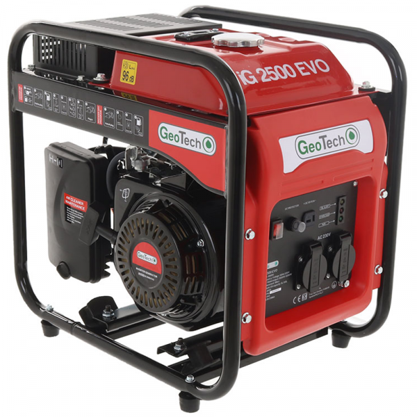 Geotech iG 2500 EVO - Generador de corriente inverter a gasolina 2.5 kW - Continua 2.2 kW Monofásica