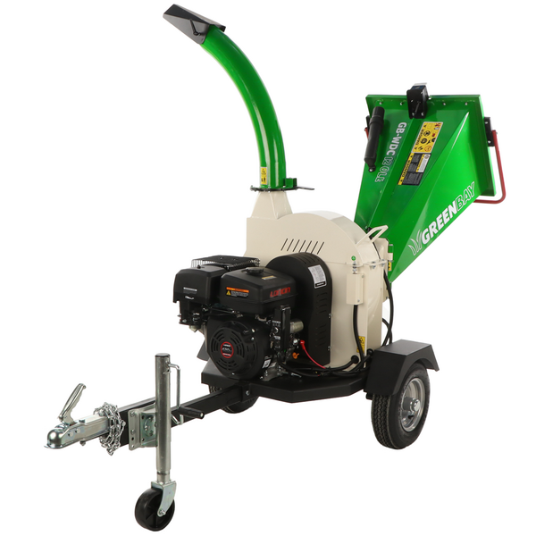 Biotrituradora de gasolina profesional GreenBay GB-WDC 120 LE motor Loncin G420FD de 15 HP