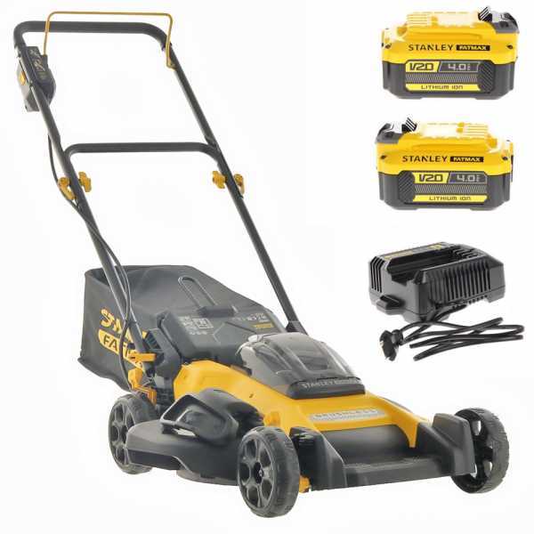 Stanley Fatmax SFMCMW2651M - Cortacésped de batería - 2x18V/4Ah - Corte de 40 cm