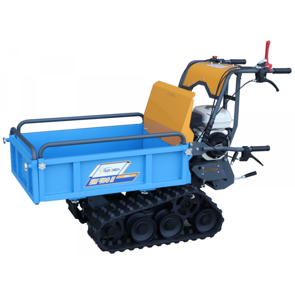 Carretilla con motor, de orugas, EuroMech EM400H-Agri - Cajón extensible con capacidad de 400 kg