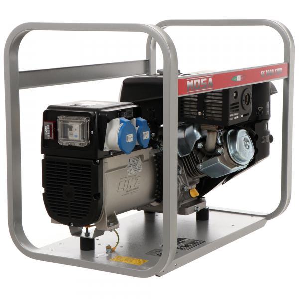 MOSA GE 7000 KBM AVR - Generador de corriente a gasolina con AVR 6.5 kW - Continua 5.4 kW Monofásica
