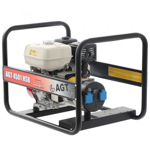 Generador eléctrico 4.1 kW monofásico de gasolina AGT 4501 HSB - Motor Honda GX270