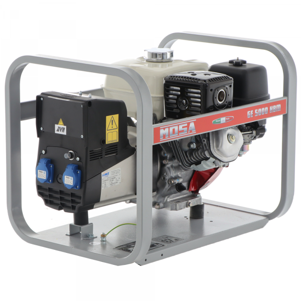 MOSA GE 5000 HBM - Generador de corriente a gasolina con placa AVR 4.5 kW - Continua 3.6 kW Monofásica