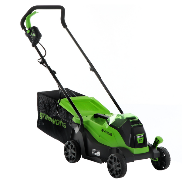 Cortacésped de batería Greenworks GD24LM33 24V - 33 cm - SIN BATERÍA NI CARGADOR en venta