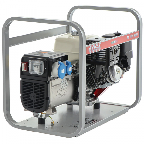 Generador eléctrico 5.0 kW monofásico MOSA GE 7000 HBM - Alternador italiano