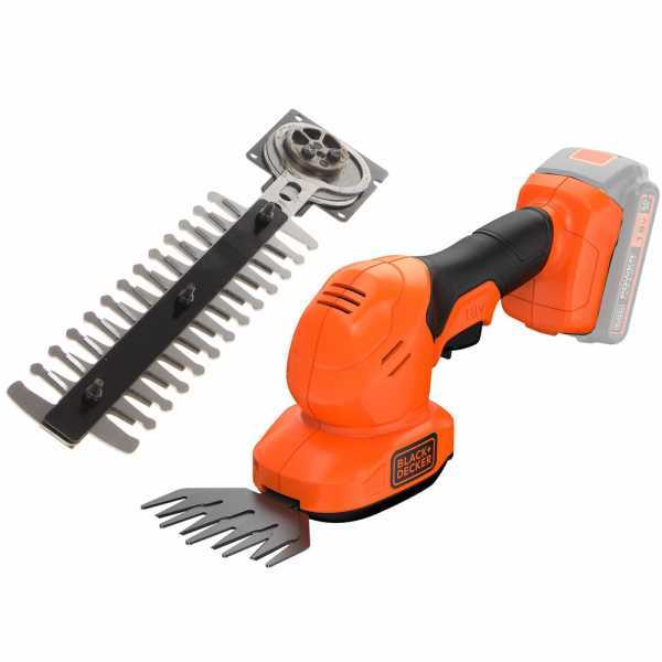 Black & Decker B&DBCSS18D1W - Tijera cortacésped de batería - Cortasetos - BATERÍA Y CARGADOR NO INCLUÍDOS