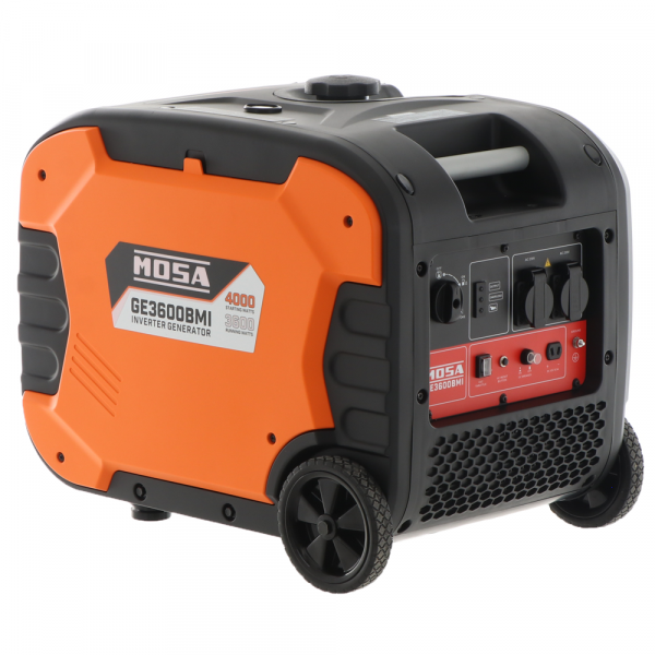 Mosa GE 3600 BMI - Generador de corriente inverter versión con ruedas 4 kW - Continua 3.6 kW Monofásica