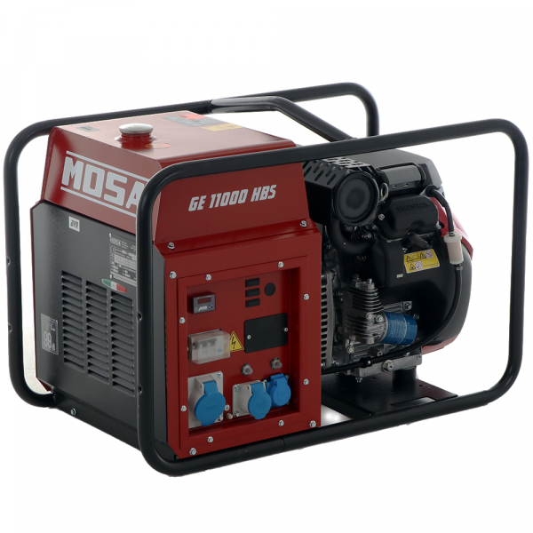 Generador eléctrico 9 KW Monofásico MOSA GE 11000 HBS - Honda GX630 - Alternador Italiano