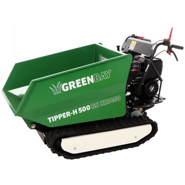 Carretilla de orugas dumper GreenBay Tipper-H 500 - Motor BS XR1450 - Cajón hidráulico