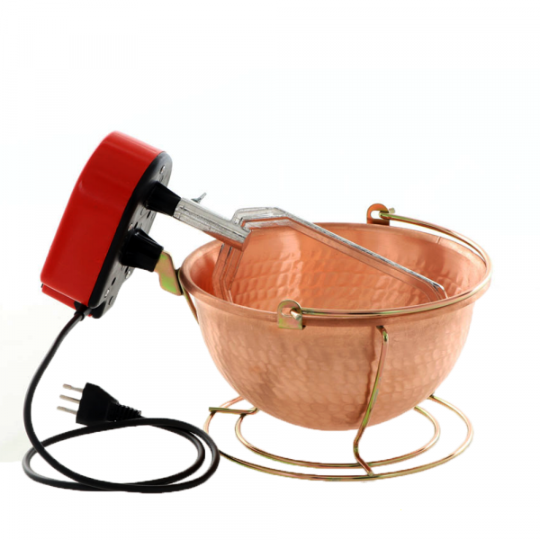 Caldero eléctrico en cobre martillado para polenta NuovaFac Cuoca Automatica - base redonda 3 l - 5 W en venta