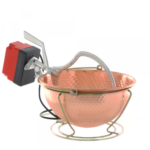 Caldero eléctrico en cobre martillado para polenta NuovaFac Cuoca Automatica - base redonda 6 l - 24 W en venta