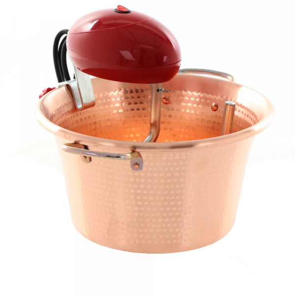 Caldero eléctrico en cobre martillado para polenta Macom Polentino base plana 4 W en venta