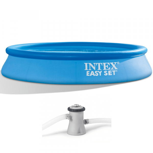 Piscina hinchable Intex Easy Set 28118NP + bomba de filtro en venta