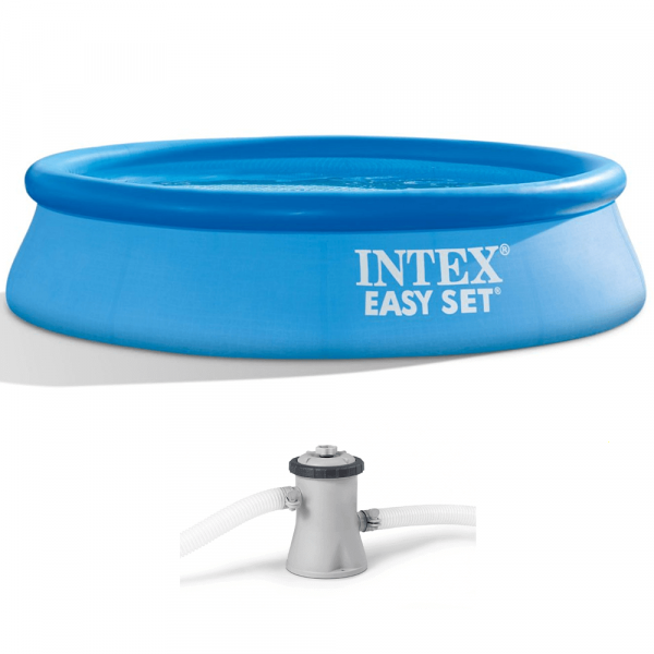 Piscina hinchable Intex Easy Set 28108NP + Bomba de filtro en venta